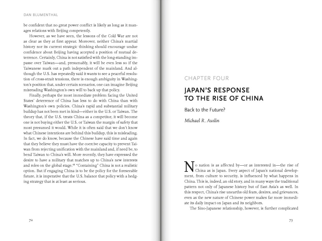 The Rise of China: Essays on the Future Competition, edited by Gary J. Schmitt